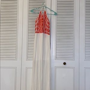Tie around the Neck Maxi Dress